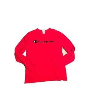 Champion Black Long Sleeve Pullover Shirt Men Size M Authentic Athleticwear